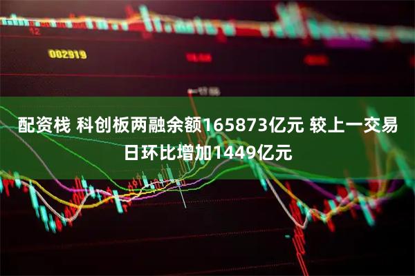 配资栈 科创板两融余额165873亿元 较上一交易日环比增加1449亿元
